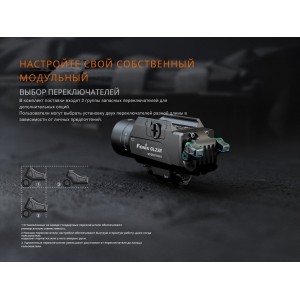 Фонарь Fenix тактический GL23R с лазером, арт. GL23R [FENIX]